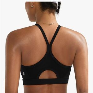 Women's Black Sports Bra - Running Girl